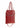 Lederhandtasche Myrna | Glattes, rotes, spitzes Rindsleder